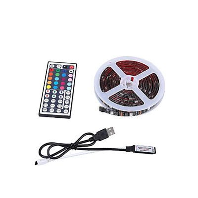 NO Waterproof 2x05m 2x1m 5V USB RGB LED-Strip Light 5050 LED Fairy Belt Light TV Back Lighting Kit 44-Key Remote
NO Waterproof 2x05m 2x1m 5V USB RGB LED-Strip Light 5050 LED Fairy Belt Light TV Back Lighting Kit 44-Key Remote