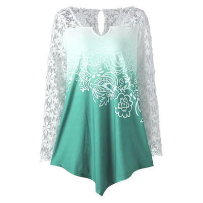 Womens Tshirt clothes Long Sleeve V-Neck Lace women tshirt Stitching Solid Color Gradient Color T-Shirt
Womens Tshirt clothes Long Sleeve V-Neck Lace women tshirt Stitching Solid Color Gradient Color T-Shirt