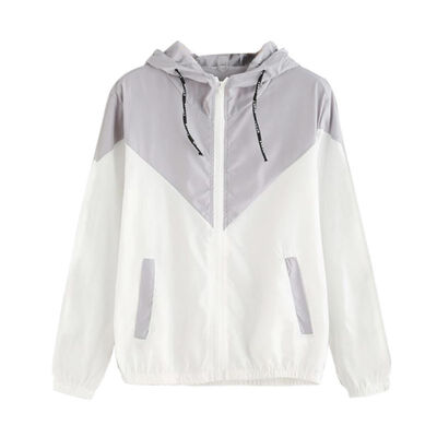 Women Hoodies Sweatshirt Autumn Windproof Patchwork Hooded Jacket Tops Fashion Casual Long Sleeve Femal Coat Plus SizeOutwear
Women Hoodies Sweatshirt Autumn Windproof Patchwork Hooded Jacket Tops Fashion Casual Long Sleeve Femal Coat Plus SizeOutwear
