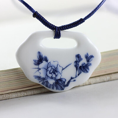 Ethnic Jewelry Traditional Handmade Ornaments Weave Wax Rope Necklace Choker Ceramics Moon Porcelain Pendant
Ethnic Jewelry Traditional Handmade Ornaments Weave Wax Rope Necklace Choker Ceramics Moon Porcelain Pendant