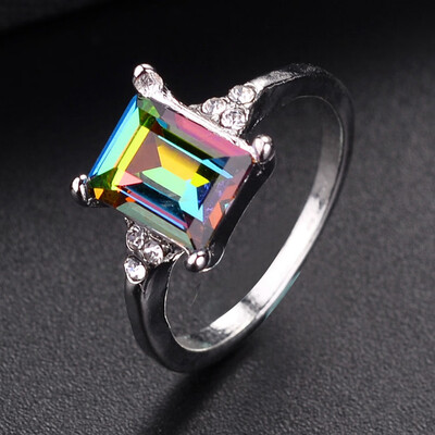 Princess Cut Mystic Rainbow Topaz Engagement Diamond Jewelry Christmas Birthday Gift Wedding Band Rings Size 6 - 10
Princess Cut Mystic Rainbow Topaz Engagement Diamond Jewelry Christmas Birthday Gift Wedding Band Rings Size 6 - 10