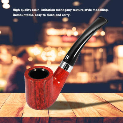 Greensen Cylinder Flat-bottom Red Wooden Texture Resin Cleanable Tobacco Pipe with Replaceable Filter
Greensen Cylinder Flat-bottom Red Wooden Texture Resin Cleanable Tobacco Pipe with Replaceable Filter