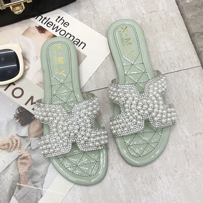 Slipper womens summer fashion wear tide net red 2019 new Korean version of H-Pearl flat ins tide sandals toe dew
Slipper womens summer fashion wear tide net red 2019 new Korean version of H-Pearl flat ins tide sandals toe dew
