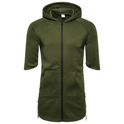 Toponeto Men Zipper Patchwork Hooded Pocket Half Sleeve Solid Color Loose Blouse Shirt
Toponeto Men Zipper Patchwork Hooded Pocket Half Sleeve Solid Color Loose Blouse Shirt