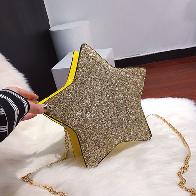Ins personality red sequined star bag female 2019 new Korean version of textured chain bag shoulder Messenger bag tide
Ins personality red sequined star bag female 2019 new Korean version of textured chain bag shoulder Messenger bag tide