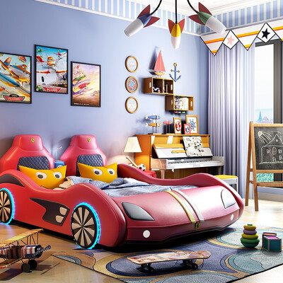 The cool appearance of car bed bedside table gives children a comfortable&healthy sleeping environment
The cool appearance of car bed bedside table gives children a comfortable&healthy sleeping environment