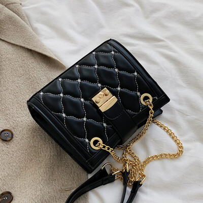 Foreign style Lingge bag female 2019 new Korean fashion Joker chain shoulder slung small square bag
Foreign style Lingge bag female 2019 new Korean fashion Joker chain shoulder slung small square bag
