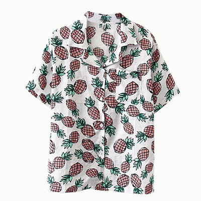 Loose Retro Style Pineapple Print Shirt Womens Shirts Clothes Kawaii Female Shirt Harajuku
Loose Retro Style Pineapple Print Shirt Womens Shirts Clothes Kawaii Female Shirt Harajuku