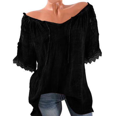 Nomeni Women Casual Cold Off Shoulder Lace Solid Slash Neck Plue Size Tops Shirt Blouse
Nomeni Women Casual Cold Off Shoulder Lace Solid Slash Neck Plue Size Tops Shirt Blouse