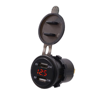 Dual USB Car Recharger Cigarette Lighter Socket for Motorcycle Auto Truck Boat 12-24V LED USB Recharger Power Adapter
Dual USB Car Recharger Cigarette Lighter Socket for Motorcycle Auto Truck Boat 12-24V LED USB Recharger Power Adapter