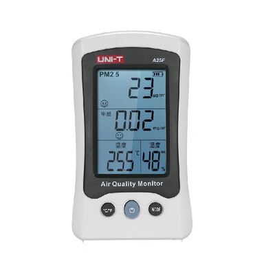 UNI-T A25F 4-in-1 HCHO PM25 Tester Formaldehyde Haze Dust Tester Meter Temperature&Humidity Meter PM25 Air Quality Monitor R
UNI-T A25F 4-in-1 HCHO PM25 Tester Formaldehyde Haze Dust Tester Meter Temperature&Humidity Meter PM25 Air Quality Monitor R