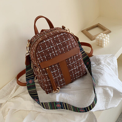 Mini Woolen Backpack Womens Small Backpack Wild Fashion Bag Female Korean New Student Bag
Mini Woolen Backpack Womens Small Backpack Wild Fashion Bag Female Korean New Student Bag