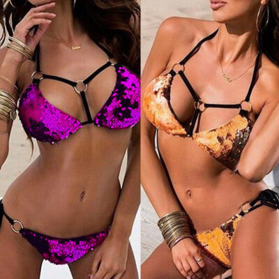 Roseonmyhand Women Sequin Rhinestone Crystal Diamond Push-up Bikini Set Swimsuit Swimwear
Roseonmyhand Women Sequin Rhinestone Crystal Diamond Push-up Bikini Set Swimsuit Swimwear