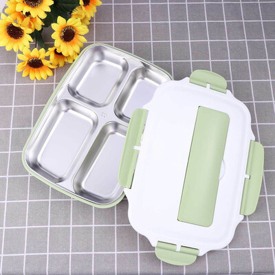 Stainless Steel Lunch Box 4 Grids School Office Insulation Food Container Bento Box Include Spoon Chopsticks
Stainless Steel Lunch Box 4 Grids School Office Insulation Food Container Bento Box Include Spoon Chopsticks