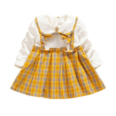 Spring Autumn New Baby Kids Girls Plaid Print Long Sleeve Dress Sweet Cotton Comfortable Fake 2 Piece Doll Collar Bowknot Dress
Spring Autumn New Baby Kids Girls Plaid Print Long Sleeve Dress Sweet Cotton Comfortable Fake 2 Piece Doll Collar Bowknot Dress