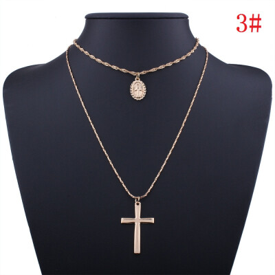 2018 New Fashion Religious Style Geometric Rosary Cross Pendant Chain Alloy Necklace Jewelry
2018 New Fashion Religious Style Geometric Rosary Cross Pendant Chain Alloy Necklace Jewelry