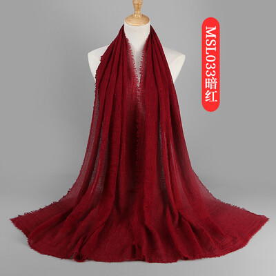 Spring&summer new color cotton&linen scarf female literary Japanese&Korean creative shawl national wind fold scarf MSL033
Spring&summer new color cotton&linen scarf female literary Japanese&Korean creative shawl national wind fold scarf MSL033