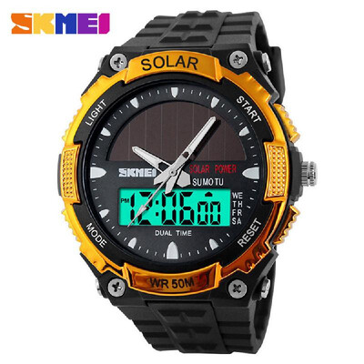 SKMEI Fashion Solar Power Dual Time Sports Military Watch Waterproof Wristwatch for Men&Women
SKMEI Fashion Solar Power Dual Time Sports Military Watch Waterproof Wristwatch for Men&Women