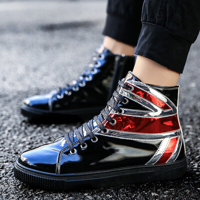 Social mens shoes summer silver high tide shoes spirit guy high waist plate shoes autumn bright shoes Joker leisure
Social mens shoes summer silver high tide shoes spirit guy high waist plate shoes autumn bright shoes Joker leisure