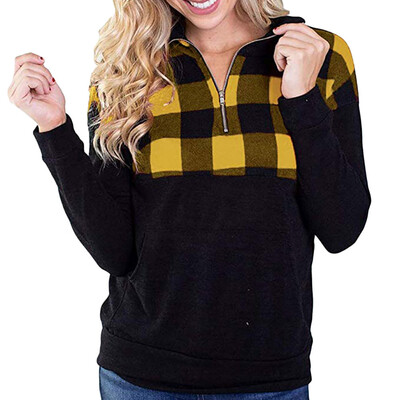 Starmoon Women Long Sleeve Casual Plaid Stitching Pullover SweatShirts Top Blouse
Starmoon Women Long Sleeve Casual Plaid Stitching Pullover SweatShirts Top Blouse