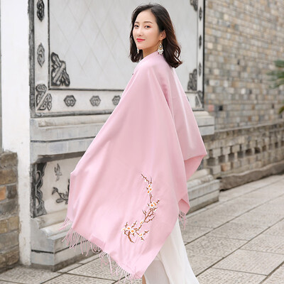 2018 new autumn&winter Korean version of double-sided solid color plum embroidery imitation cashmere scarf long air-conditioned room warm shawl
2018 new autumn&winter Korean version of double-sided solid color plum embroidery imitation cashmere scarf long air-conditioned room warm shawl