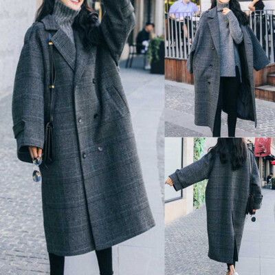 Toponeto Women Work Plaid Vintage Winter Office Long Sleeve Button Woolen Jacket Coat
Toponeto Women Work Plaid Vintage Winter Office Long Sleeve Button Woolen Jacket Coat