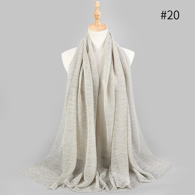 Muslim headscarf stretch gold silk high-end fashion Hui womens headscarf hijab accessories foreign trade wholesale
Muslim headscarf stretch gold silk high-end fashion Hui womens headscarf hijab accessories foreign trade wholesale
