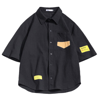 Tailored Mens Linen Breathable Blouse Loose Shot Sleeve Letter Printed Chest Pocket Shirt
Tailored Mens Linen Breathable Blouse Loose Shot Sleeve Letter Printed Chest Pocket Shirt