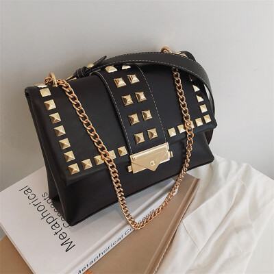 Tailored Womens Fashion All-purpose Rivet Small Square Bag Single Shoulder Messenger Bag
Tailored Womens Fashion All-purpose Rivet Small Square Bag Single Shoulder Messenger Bag