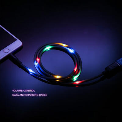 USAMS Universal Mobile Phone Cables USB Charging Lightning Cable Flashlight Voice Control For IPhone -1m
USAMS Universal Mobile Phone Cables USB Charging Lightning Cable Flashlight Voice Control For IPhone -1m