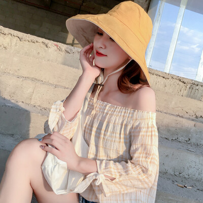 Double-sided fishermans hat Korean casual big-brim sunshade hat outdoor fashion beach cap sun-proof hat
Double-sided fishermans hat Korean casual big-brim sunshade hat outdoor fashion beach cap sun-proof hat