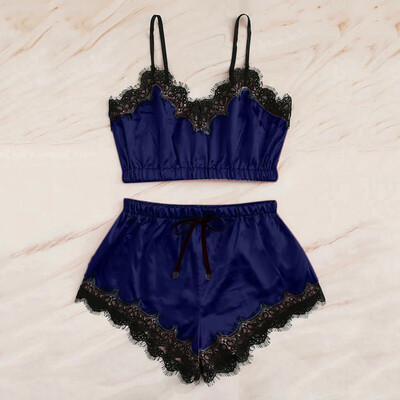 Gobestart Women Sleepwear Sleeveless Strap Nightwear Lace Trim Satin Cami Top Pajama Sets
Gobestart Women Sleepwear Sleeveless Strap Nightwear Lace Trim Satin Cami Top Pajama Sets