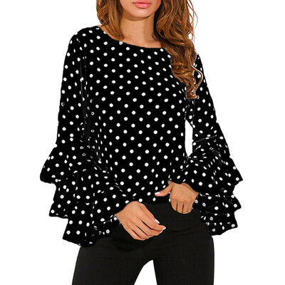 Roseonmyhand Fashion Womens Bell Sleeve Loose Polka Dot Shirt Ladies Casual Blouse Tops
Roseonmyhand Fashion Womens Bell Sleeve Loose Polka Dot Shirt Ladies Casual Blouse Tops