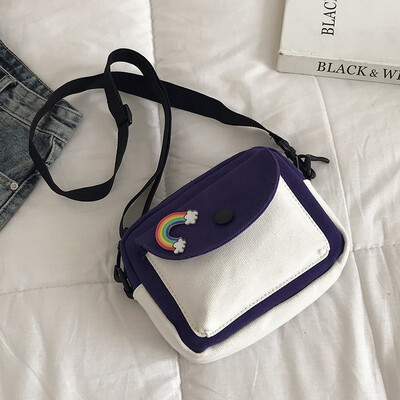 2019 new chic versatile shoulder bag retro art color canvas bag female fashion casual temperament Messenger bag
2019 new chic versatile shoulder bag retro art color canvas bag female fashion casual temperament Messenger bag