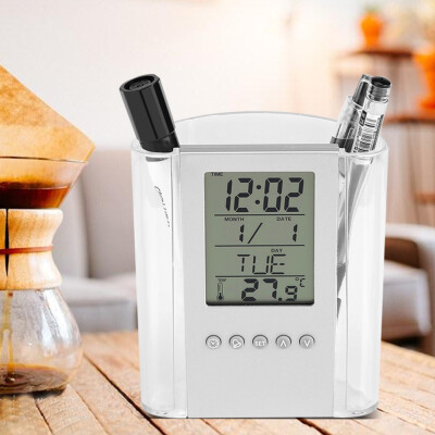 Greensen Multifunctional Pen Pencil Holder Digital Desk Alarm Clock Calendar Temperature TimerPen Holder Clock
Greensen Multifunctional Pen Pencil Holder Digital Desk Alarm Clock Calendar Temperature TimerPen Holder Clock