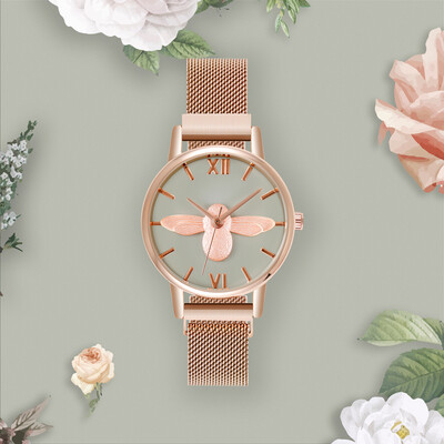Ladies watch ins original wind French minority waterproof atmosphere fashion student bees small delicate ladies watch
Ladies watch ins original wind French minority waterproof atmosphere fashion student bees small delicate ladies watch
