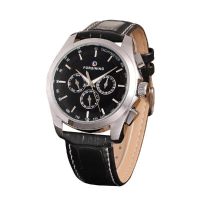 FORSINING Fashion Calendar Date Week Leather Band Watch Men Automatic Mechanical Wristwatch
FORSINING Fashion Calendar Date Week Leather Band Watch Men Automatic Mechanical Wristwatch