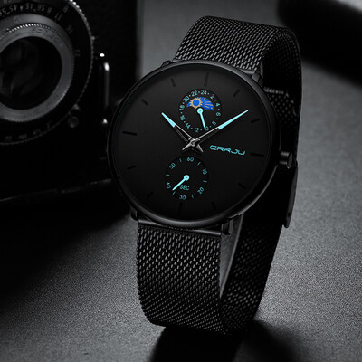 Gobestart Mens Simple Casual Quartz Watch Waterproof Black Stainless Steel Mesh Strap
Gobestart Mens Simple Casual Quartz Watch Waterproof Black Stainless Steel Mesh Strap