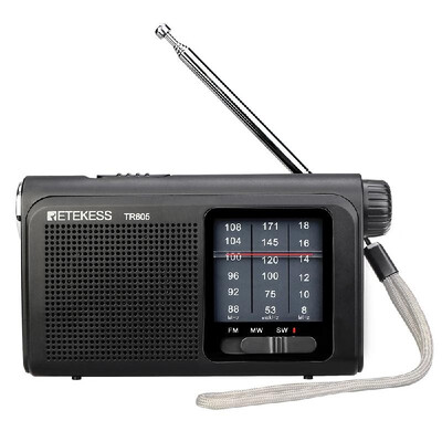 Retekess TR605 FMMWSW Portable Radio with LED Flashlight Large Dial Scale Panel Display
Retekess TR605 FMMWSW Portable Radio with LED Flashlight Large Dial Scale Panel Display