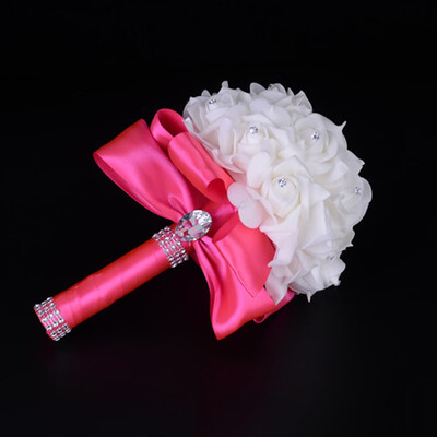 Gobestart Crystal Roses Bridesmaid Wedding Bouquet Bridal Artificial Silk Flowers Hot Pink
Gobestart Crystal Roses Bridesmaid Wedding Bouquet Bridal Artificial Silk Flowers Hot Pink