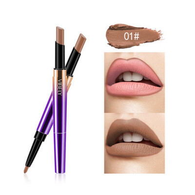 Semi-Matte 10 Color Double-end Lipstick Pencil Waterproof Long Lasting Red Lip Stick Matte Liner Pen Lipstick Lipliner Makeup
Semi-Matte 10 Color Double-end Lipstick Pencil Waterproof Long Lasting Red Lip Stick Matte Liner Pen Lipstick Lipliner Makeup