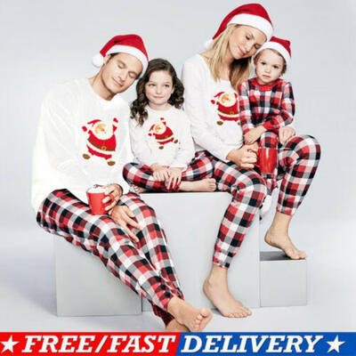 Christmas Family Matching Pyjamas Pajamas PJs Set Xmas Kids Sleepwear Nightwear
Christmas Family Matching Pyjamas Pajamas PJs Set Xmas Kids Sleepwear Nightwear