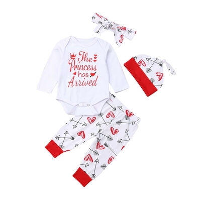 4PCS Infant Baby Girl Romper Princess Tops Jumpsuit Pants Headband Outfit ClotheS
4PCS Infant Baby Girl Romper Princess Tops Jumpsuit Pants Headband Outfit ClotheS