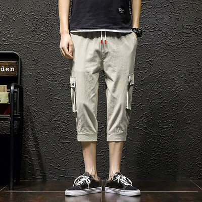 Tailored Mens Summer Fashion Leisure Pure Color Pockets Linen Loose Calf-Length Pants
Tailored Mens Summer Fashion Leisure Pure Color Pockets Linen Loose Calf-Length Pants