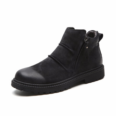 Mens Shoes Fashion Martin Boots Soft Genuine Leather Work Boots Light Winter Boots Men Brown Grey Black Size 38-46
Mens Shoes Fashion Martin Boots Soft Genuine Leather Work Boots Light Winter Boots Men Brown Grey Black Size 38-46