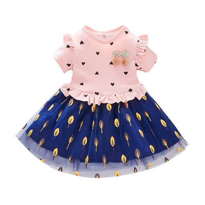 Summer Casual Baby Girls Short Sleeve Heart Leaves Pattern Patchwork Dress Kids Toddler Princess Sundress
Summer Casual Baby Girls Short Sleeve Heart Leaves Pattern Patchwork Dress Kids Toddler Princess Sundress