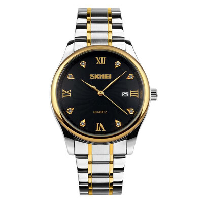 SKMEI 9101 Watch Men Brand Quartz Stainless Steel Daily Waterproof Calendar Round Dial Wrist Fashion Business Watch
SKMEI 9101 Watch Men Brand Quartz Stainless Steel Daily Waterproof Calendar Round Dial Wrist Fashion Business Watch