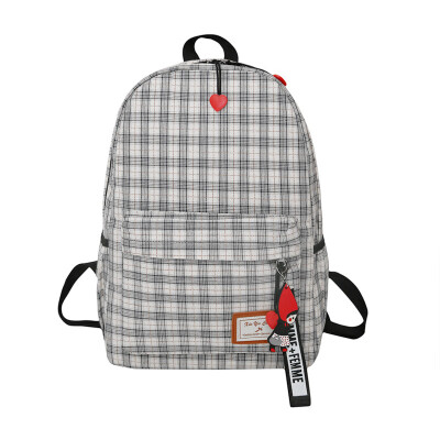 Backpack female large-capacity backpack leisure bag multi-function shoulder bag striped backpack
Backpack female large-capacity backpack leisure bag multi-function shoulder bag striped backpack