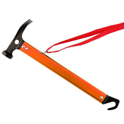 Outdoor Multi-function Hammer Aluminum Hooks Wild Survival Equipment Life-saving with Tent Stake Remover for Rain Fly Tent Camping
Outdoor Multi-function Hammer Aluminum Hooks Wild Survival Equipment Life-saving with Tent Stake Remover for Rain Fly Tent Camping