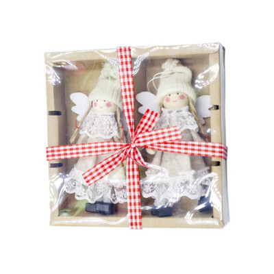 2pcsset Christmas Lace Ange Doll Wing Angel Girl Doll Xmas Tree DIY Hanging Ornament Pendant Home Decorations
2pcsset Christmas Lace Ange Doll Wing Angel Girl Doll Xmas Tree DIY Hanging Ornament Pendant Home Decorations